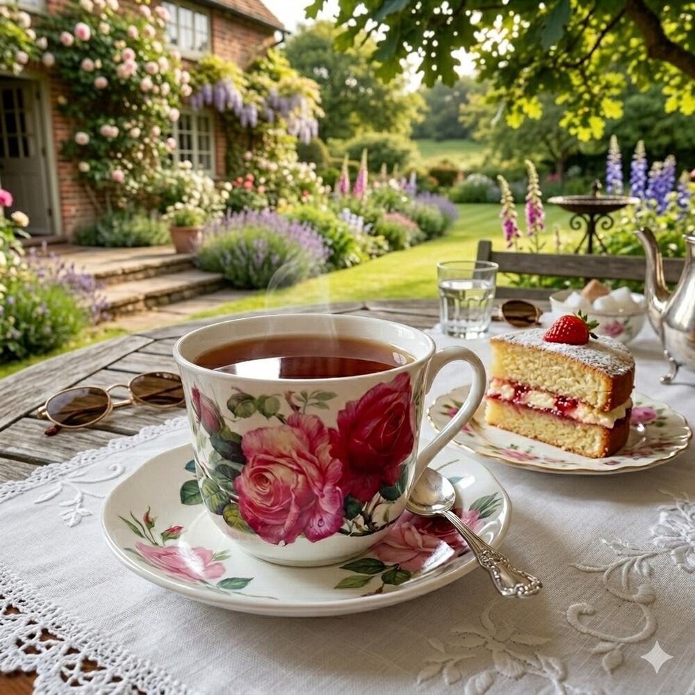 Vtg Roy Kirkham English Rose Teacup Saucer Set Romantic Shabby Replacement 1.75c